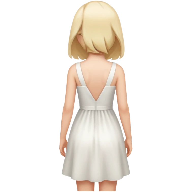 девушка стоит спиной  emoji