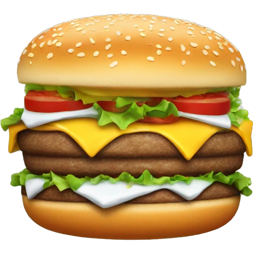 Burger with ice on it emoji