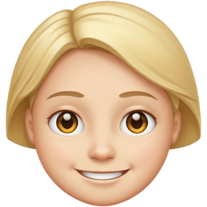 Round face and crossed eyes and smile emoji