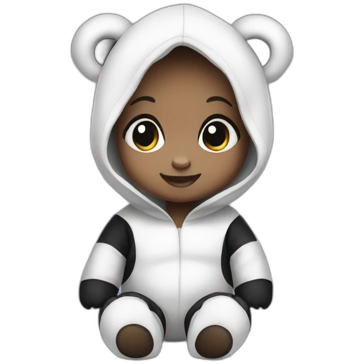 baby in panda costume emoji