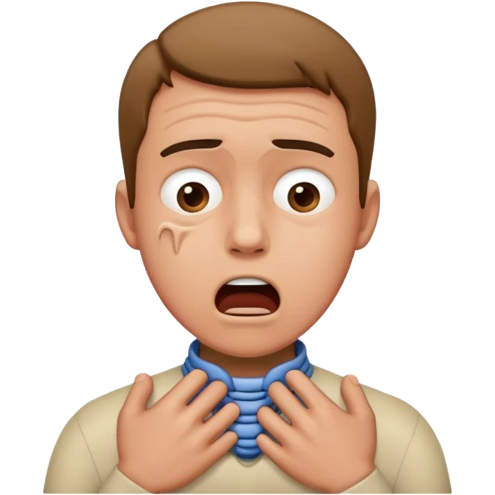 chocking man emoji