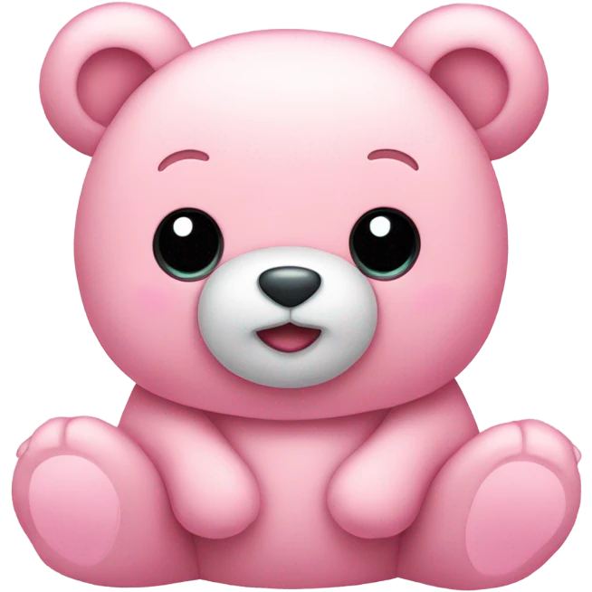 Pink bear  emoji