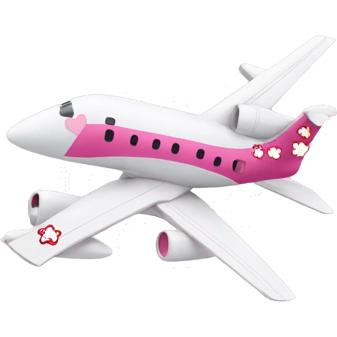 Hello kitty plane emoji