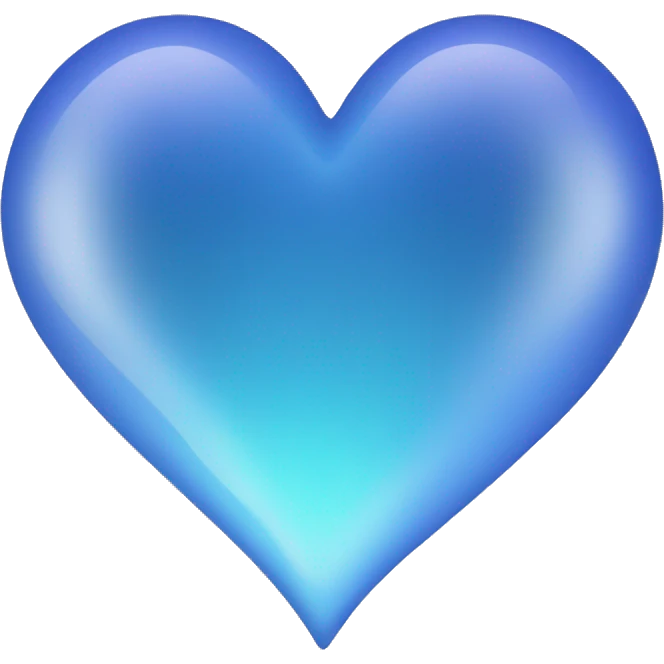 borealis blue heart  emoji