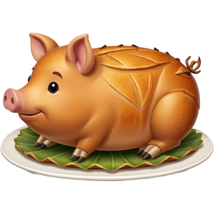 roasted joint of pork food emoji