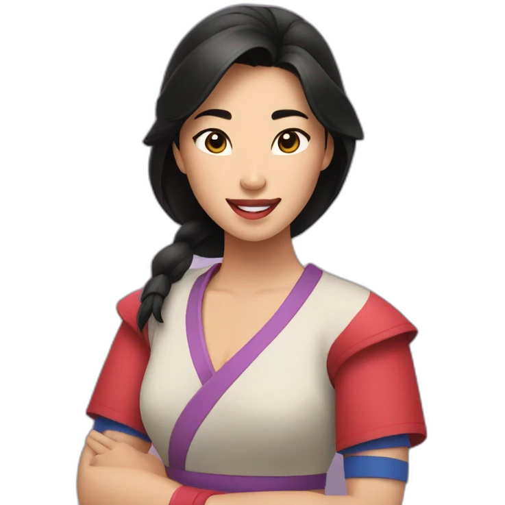 Mulan plays sport emoji