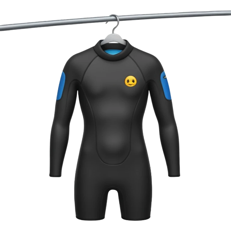 wetsuit hang on a hanger emoji