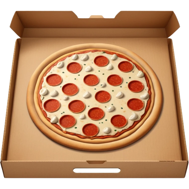 Pizza box is Witten noobini pizza emoji