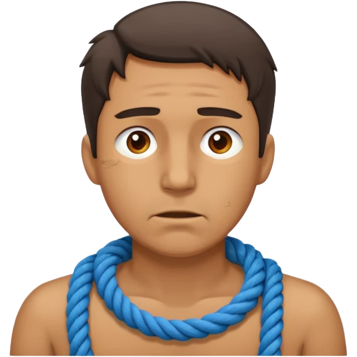 🙍🏻‍♂️ this guys with a rope around his throat emoji