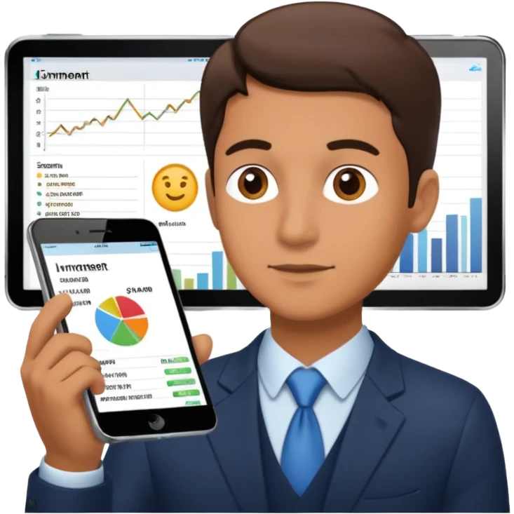 customized investment plan with man emoji