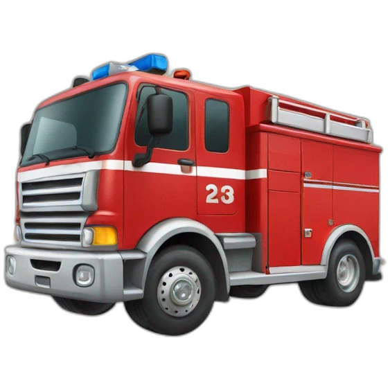 Camion pompier emoji