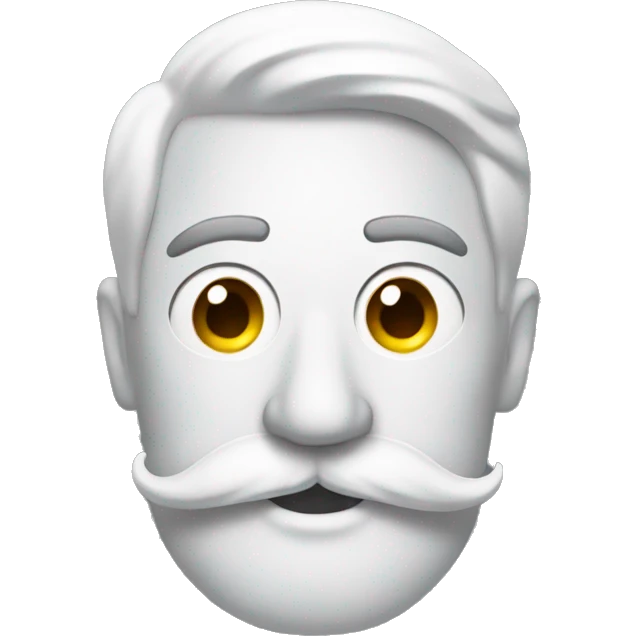 media space emoji  with big moustache  emoji