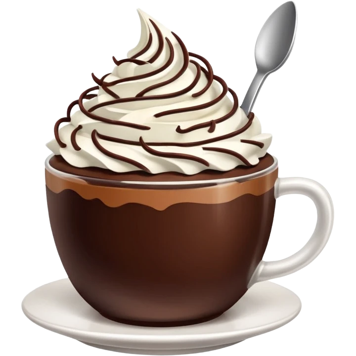chocolate desert in cup emoji