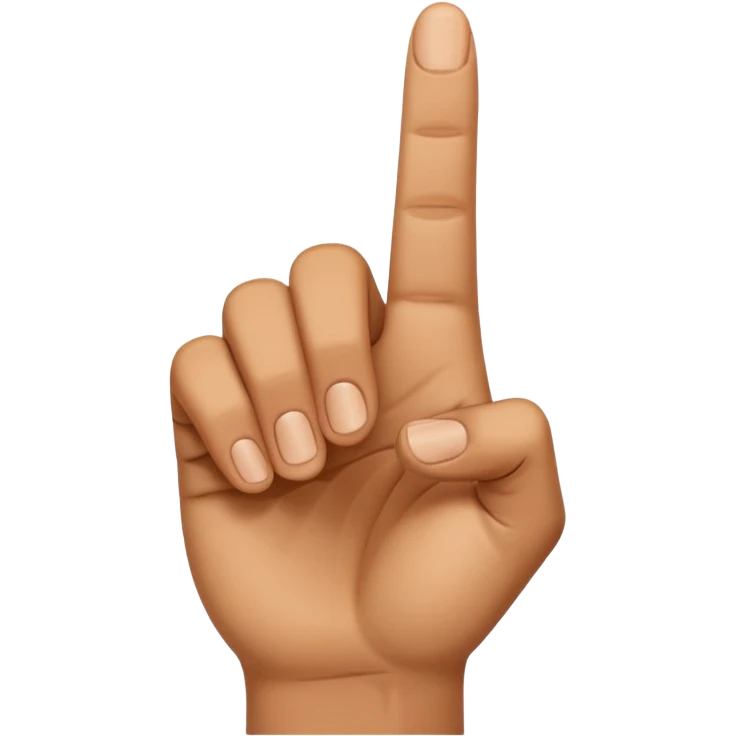 hand with index finger raised emoji