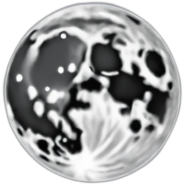 full moon emoji pixel style emoji