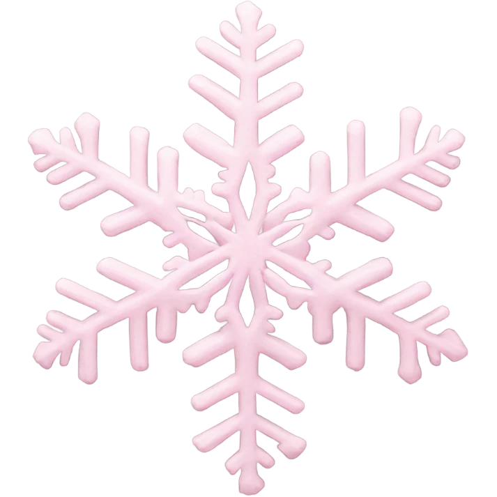 pastel pink snowflake  emoji