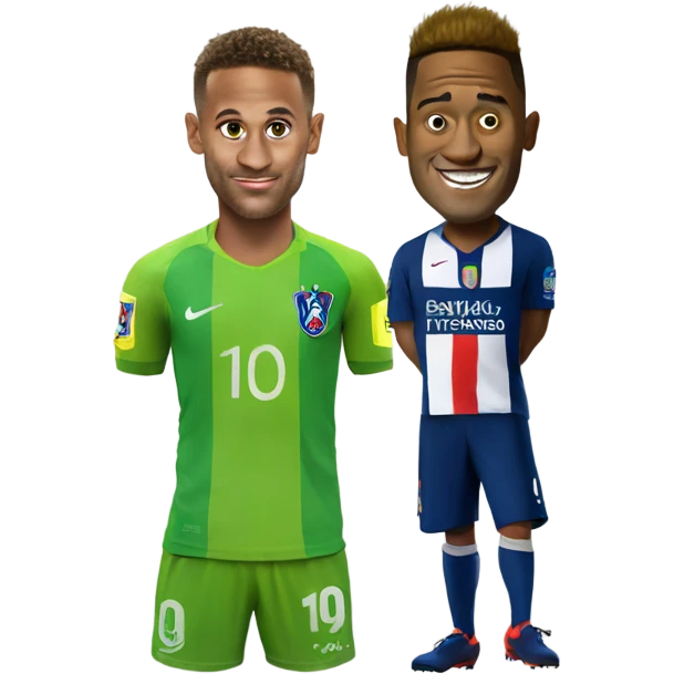 Neymar and shrek emoji