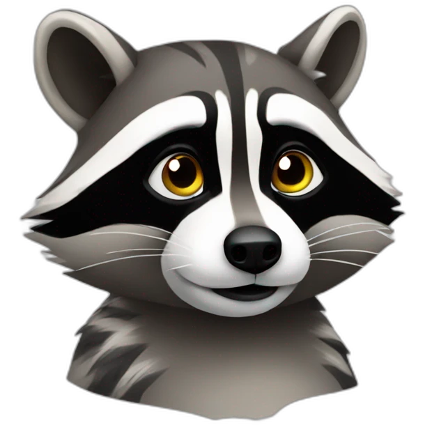 thinking raccoon emoji
