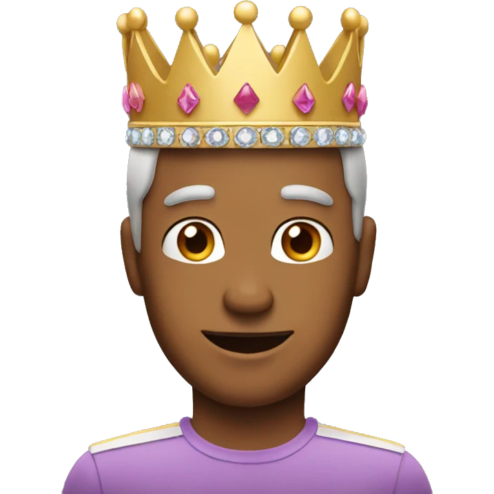 Man with with princess crown  emoji