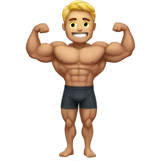 Muscle man emoji