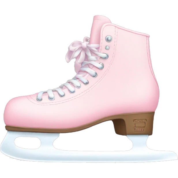 pastel pink ice skates emoji