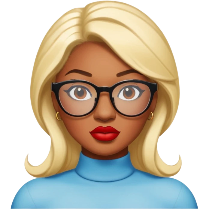 Megan Thee Stallion wear glasses emoji