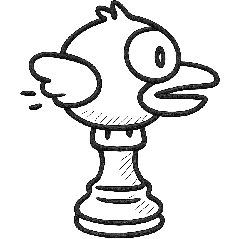 Chess flappy bird emoji