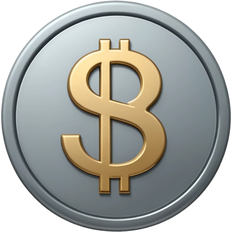 gray dollar sign SYMBOL in circle emoji