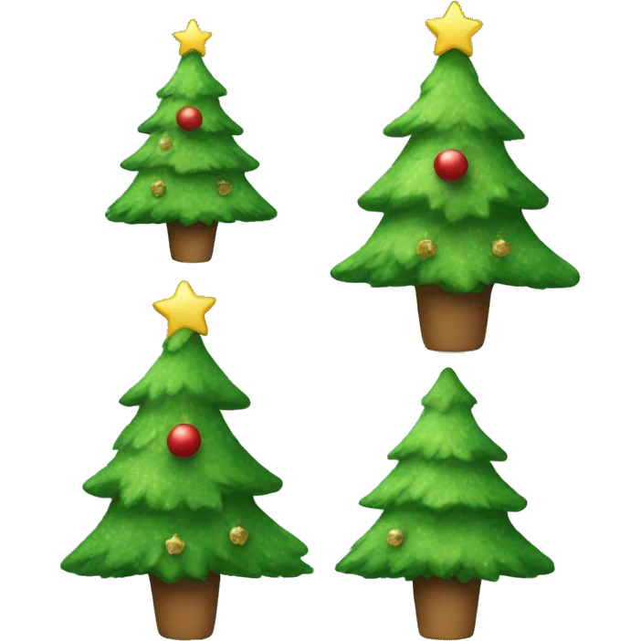 A cute Christmas tree  emoji