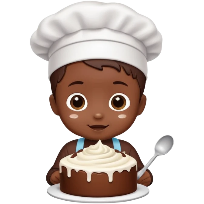 Baby baking a cake  emoji