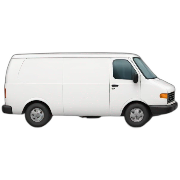 White delivery van emoji