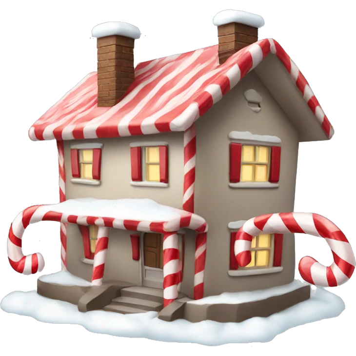 Candy cane home  emoji