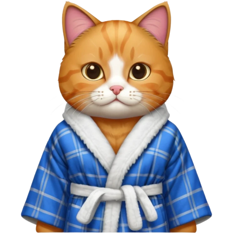 scottish cat with bathrope emoji
