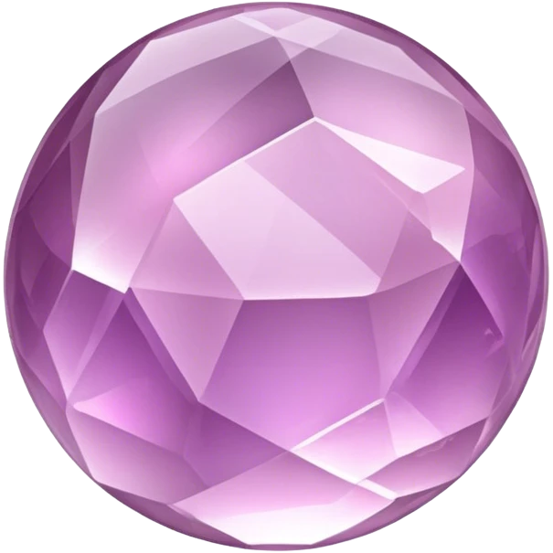 Pink amethyst sphere and cluster emoji