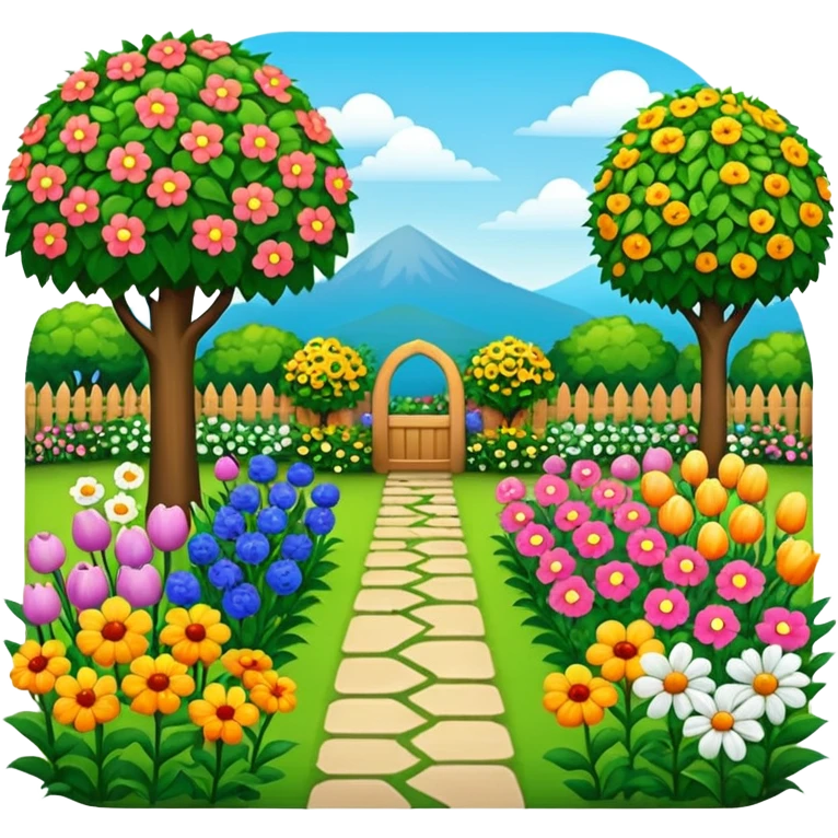 a wounderful garden emoji
