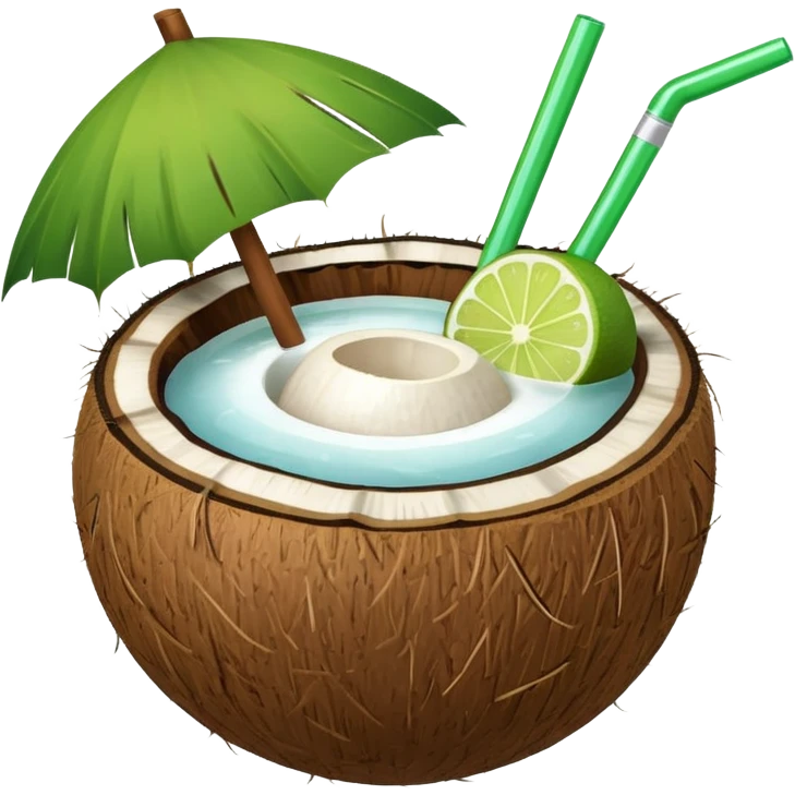 conut drink summer emoji