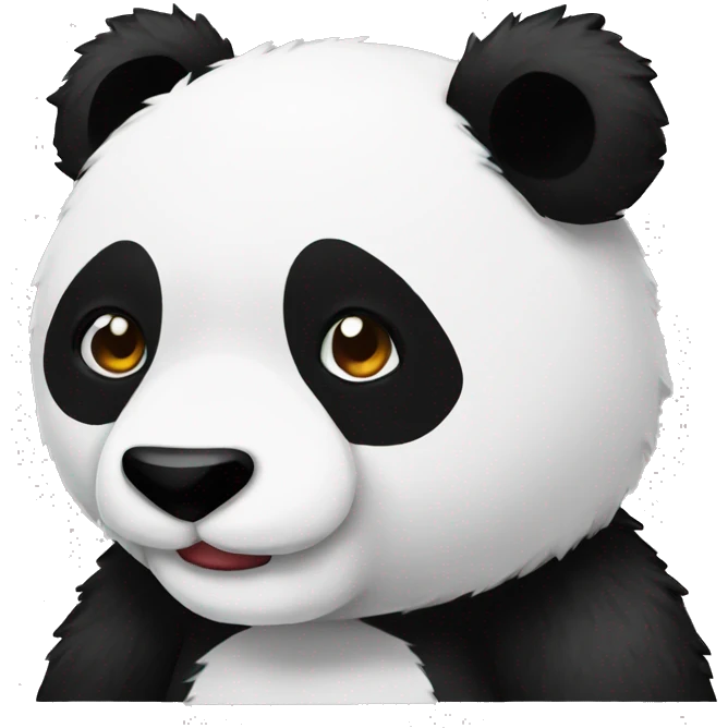 Panda pixel art emoji