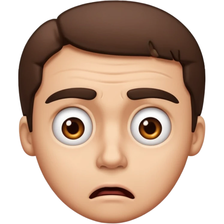 confused looking face emoji