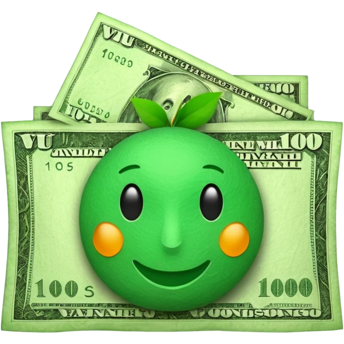 money monet with VU VM written on top emoji