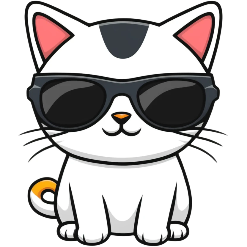 cat wearing sunglasses emoji