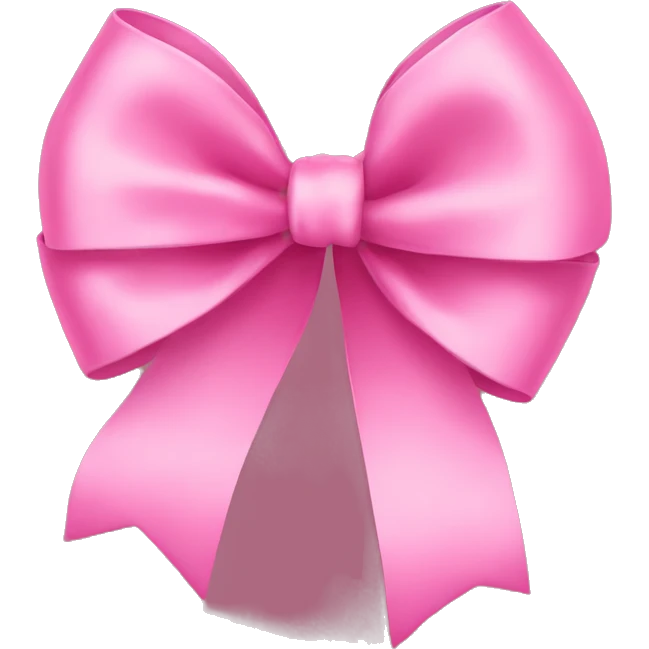 Pink bow emoji