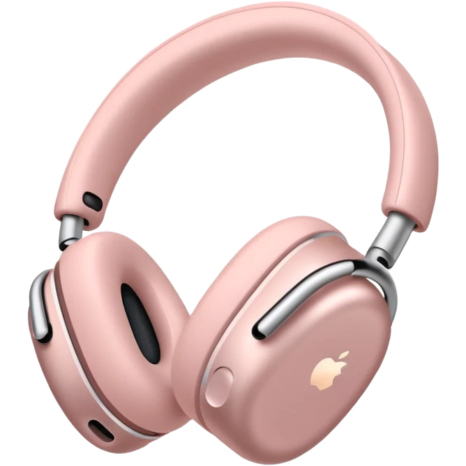 Airpods max light pink  emoji