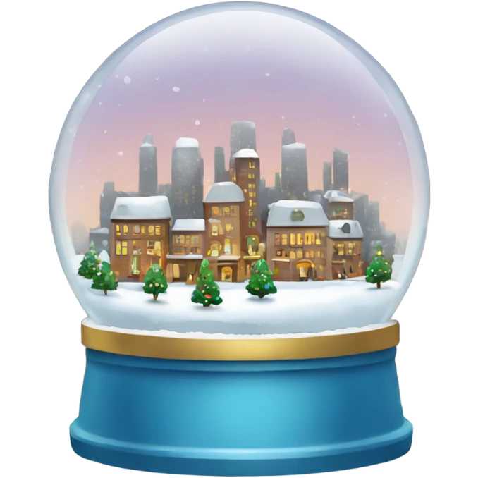 City snow globe emoji