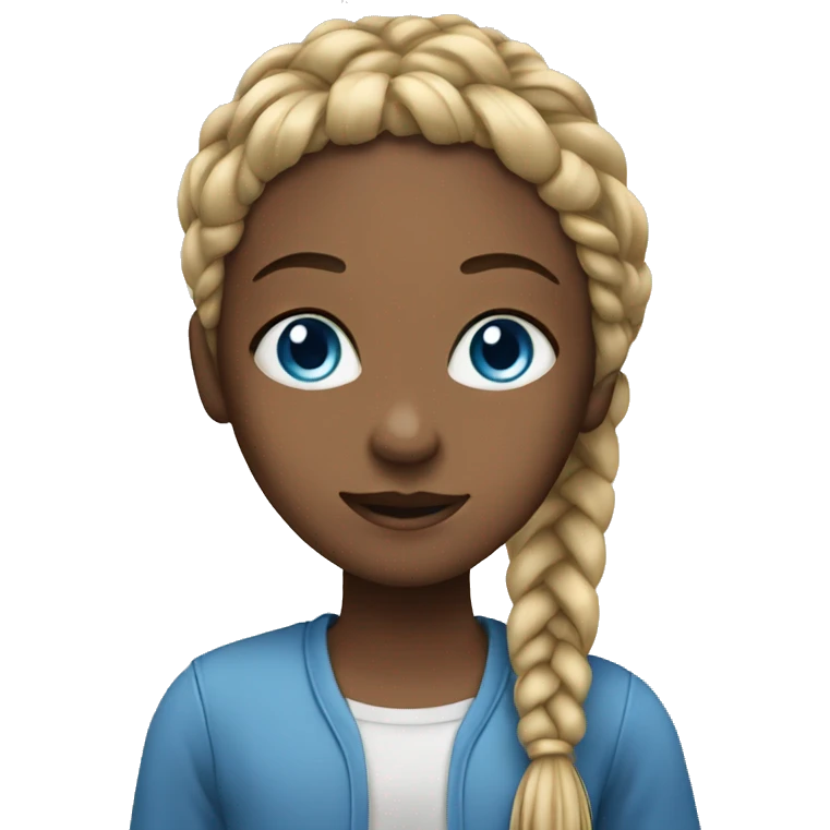 girl-blue-eyes-long-braids- emoji
