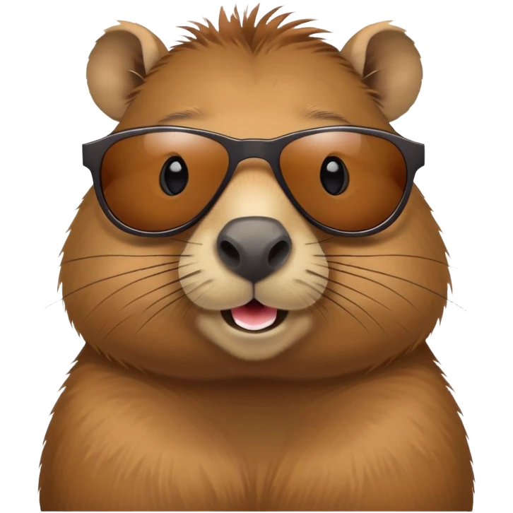 capybara with sunglasses emoji