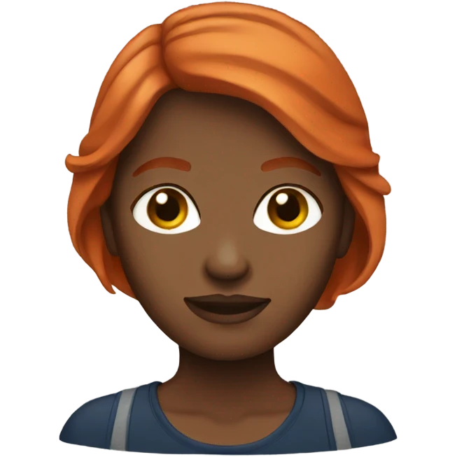 Auburn hair woman emoji emoji