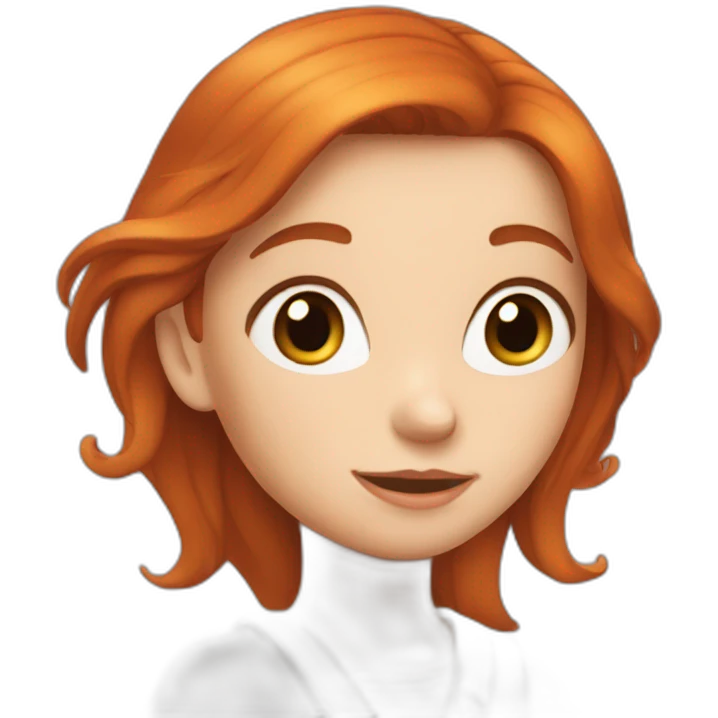 fille rousse emoji