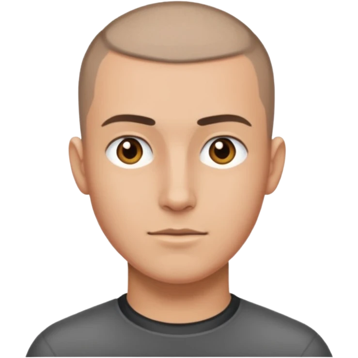 man with buzzcut emoji