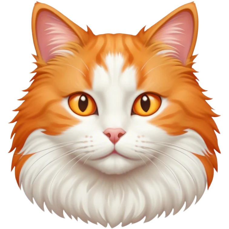 Orange white cat  emoji