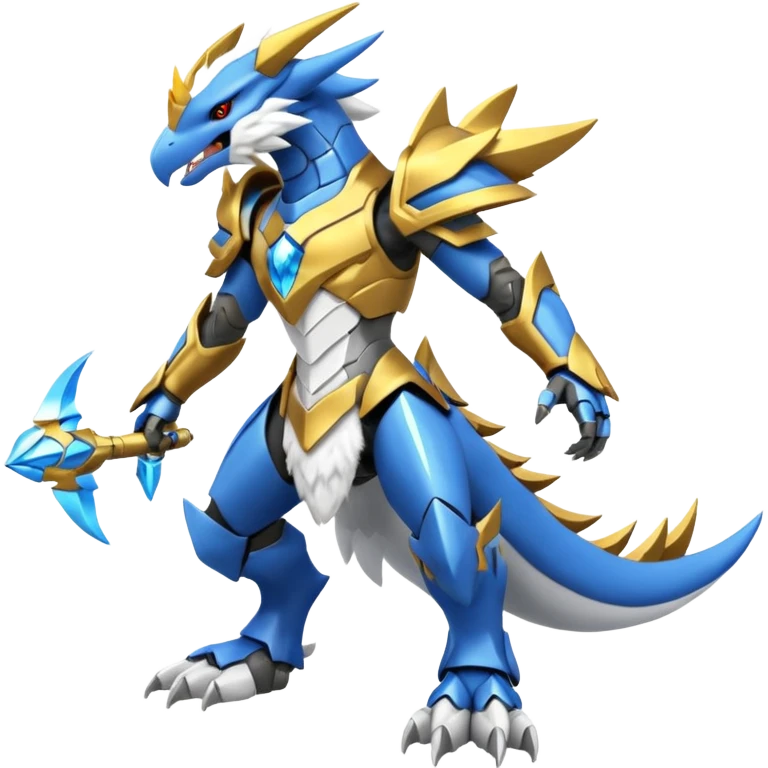Wargreymon-Latios-Kyurem-Sergal-Fakémon-hybrid-fusion, full body emoji